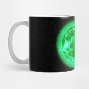 The Sun's Surface - Green Mug
